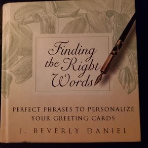 Finding the Right Words - Hardcover